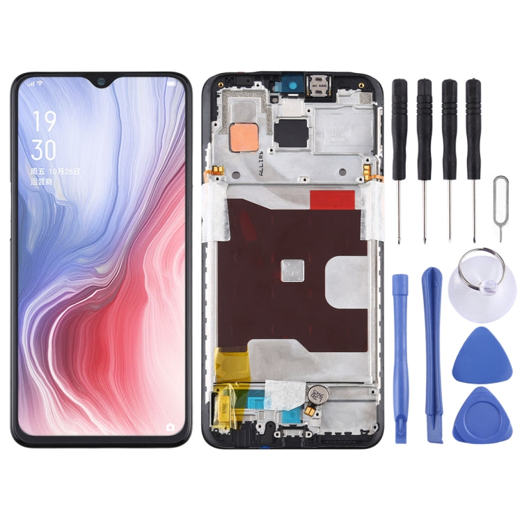 Original LCD Screen and Digitizer Full Assembly with Frame for OPPO Reno Z, For OPPO Reno Z