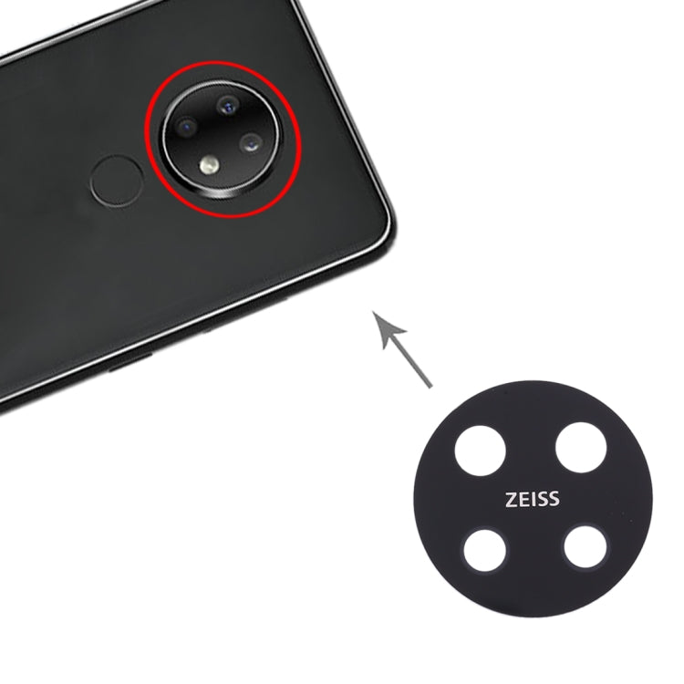 10pcs Rear Camera Lens For Nokia 7.2 / 6.2 TA-1196 TA-1198 TA-1200 TA-1187 TA-1201, For Nokia 7.2 / 6.2