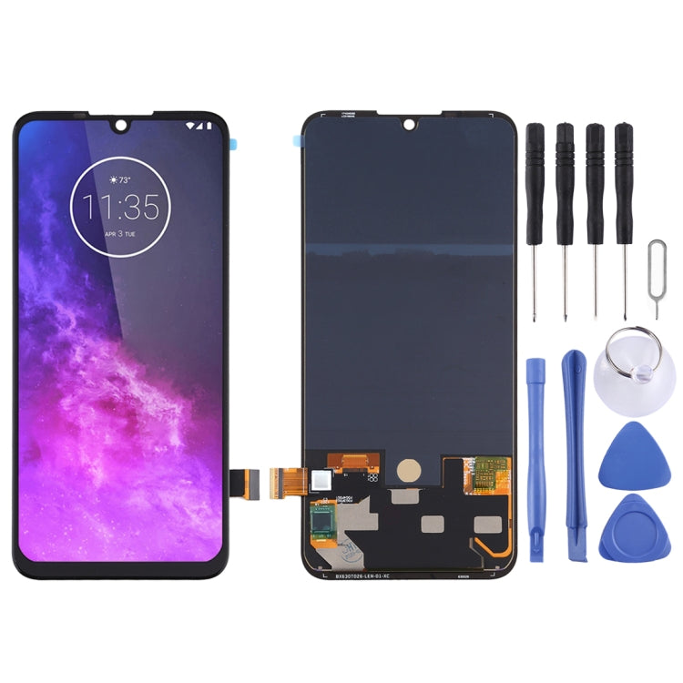 Schermo LCD e digitalizzatore assemblaggio completo per Motorola One Zoom, For Motorola One Zoom