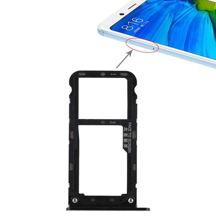 2 Vassoio scheda SIM/Vassoio scheda Micro SD per Xiaomi Redmi Note 5, Redmi Note 5, For Xiaomi Redmi Note 5