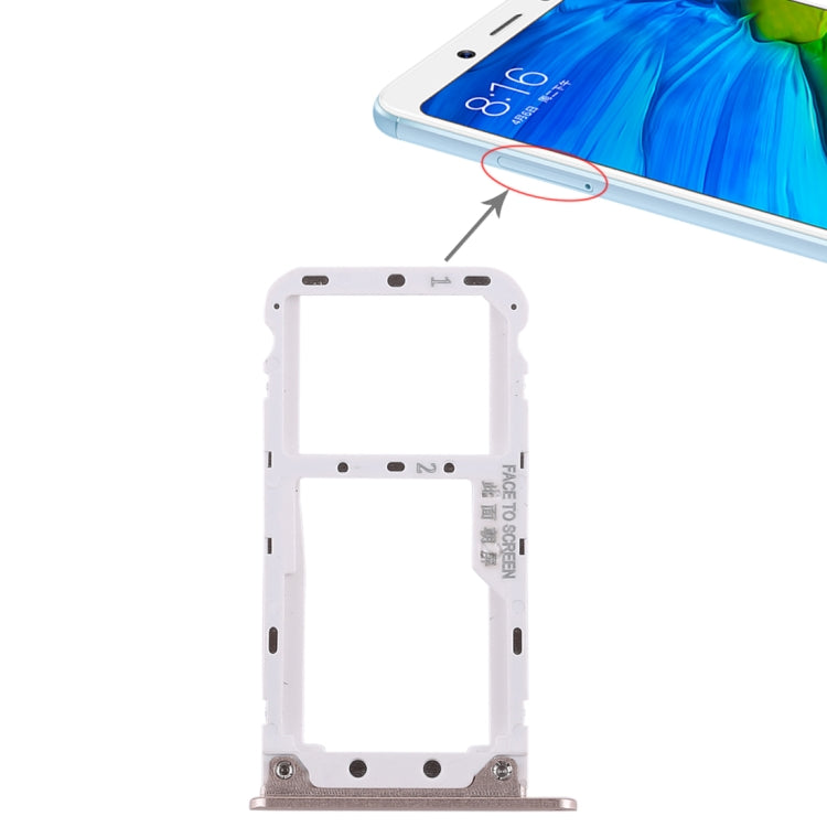 2 Vassoio scheda SIM/Vassoio scheda Micro SD per Xiaomi Redmi Note 5, Redmi Note 5, For Xiaomi Redmi Note 5