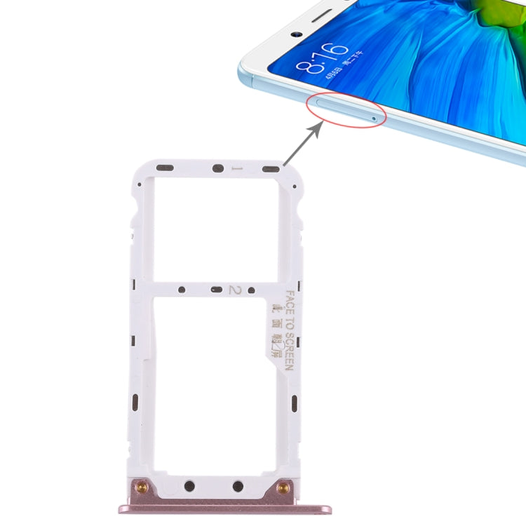 2 Vassoio scheda SIM/Vassoio scheda Micro SD per Xiaomi Redmi Note 5, Redmi Note 5, For Xiaomi Redmi Note 5