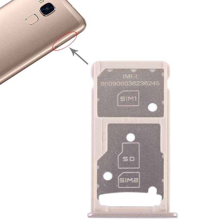 Vassoio scheda SIM + Vassoio scheda SIM/Vassoio scheda micro SD per Huawei Honor 5c, For Huawei Honor 5c, For Huawei 5c