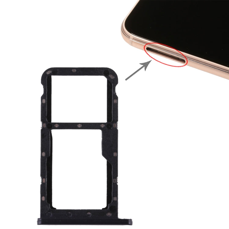 SIM Card Tray + SIM Card Tray / Micro SD Card for Huawei P20 Lite / Nova 3e, For Huawei Nova 3e, For Huawei P20 Lite / Nova 3e