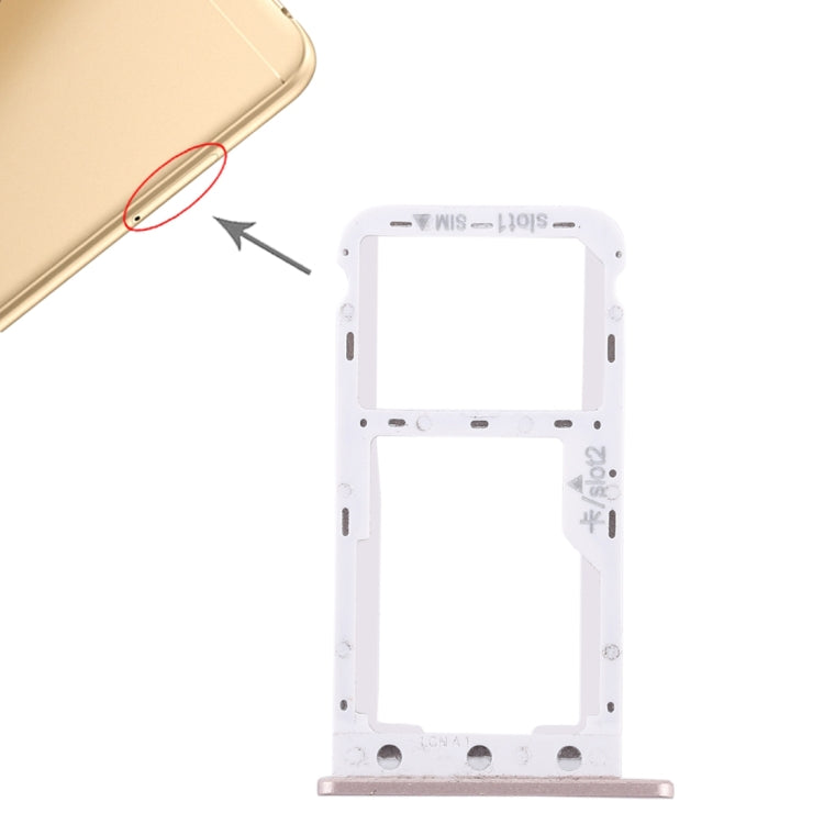 SIM Card Tray + SIM Card Tray / Micro SD Card for Huawei Enjoy 7, For Huawei Enjoy 7