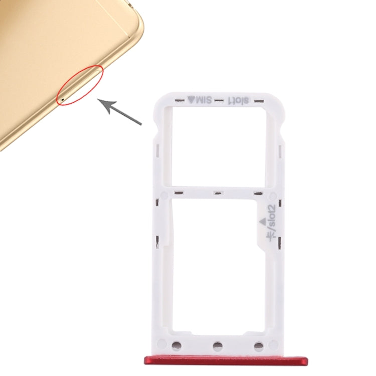 SIM Card Tray + SIM Card Tray / Micro SD Card for Huawei Enjoy 7, For Huawei Enjoy 7