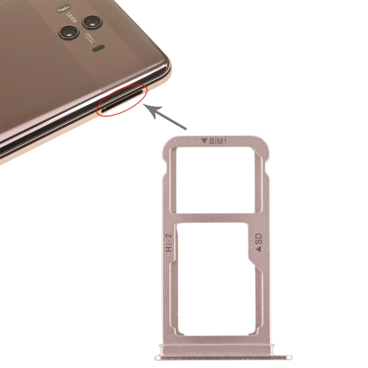 Vassoio scheda SIM + Vassoio scheda SIM / Scheda Micro SD per Huawei Mate 10, For Huawei Mate 10