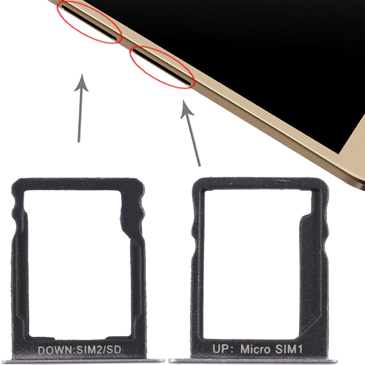 SIM Card Tray + SIM Card Tray / Micro SD Card for Huawei Enjoy 5s, For Huawei Enjoy 5s