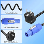 Cavo di alimentazione schuko a powercon tipo A 1,5 mm² 2m SP672