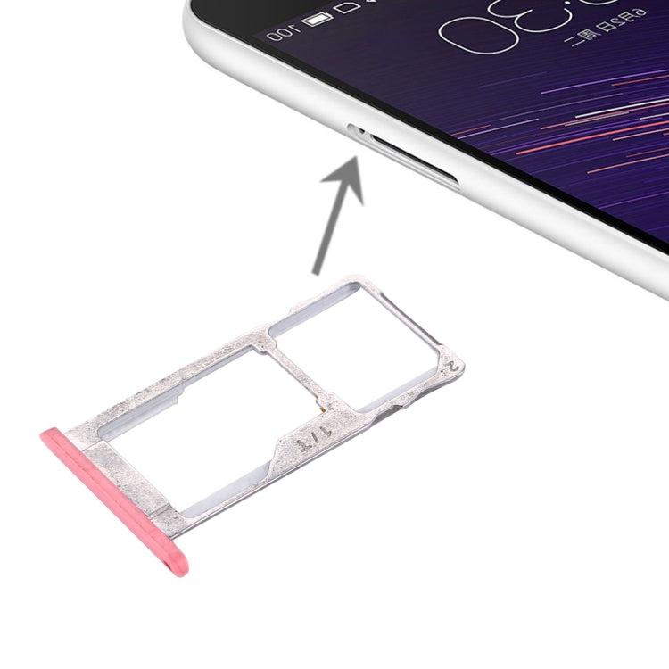 For Meizu Meilan SIM + SIM / Micro SD Tray Metal, For Meilan Metal