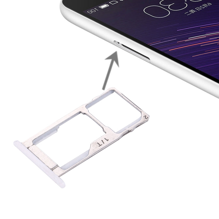 For Meizu Meilan SIM + SIM / Micro SD Tray Metal, For Meilan Metal