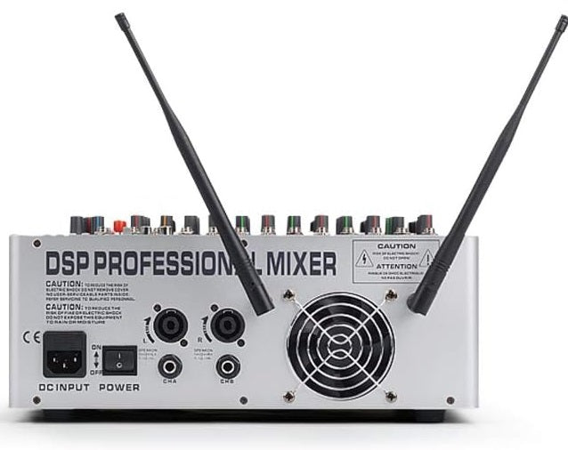 Mixer professionale 7 canali con Bluetooth e microfoni wireless U-730 SP6900