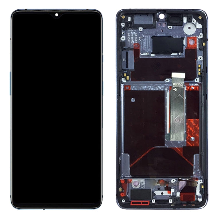 For OnePlus 7T HD1901 HD1903 HD1900 HD1905 Digitizer Full Assembly with Frame OEM LCD Screen, For OnePlus 7T(AMOLED)