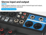 Mixer professionale 5 canali ingressi Bluetooth/USB/Stereo RCA con alimentazione phantom 48V F-5A SP695