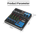 Mixer professionale 5 canali Bluetooth/USB/Stereo RCA F-5A SP695