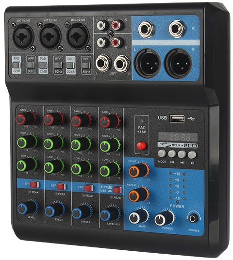 Mixer professionale 5 canali Bluetooth/USB/Stereo RCA F-5A SP695