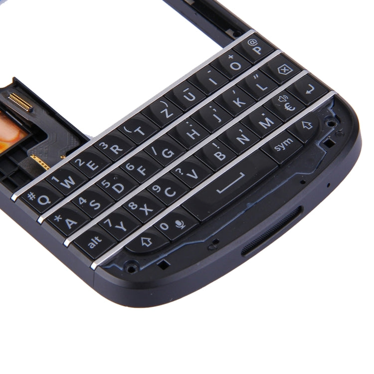 3 in 1 for BlackBerry Q10 (Keyboard + Middle Frame + Camera Plate Housing Back Panel) Full Housing Cover, For Q10