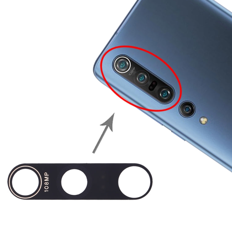 Obiettivo fotocamera posteriore da 10 pezzi per Xiaomi Mi 10 Pro 5G, For Xiaomi Mi 10 Pro 5G