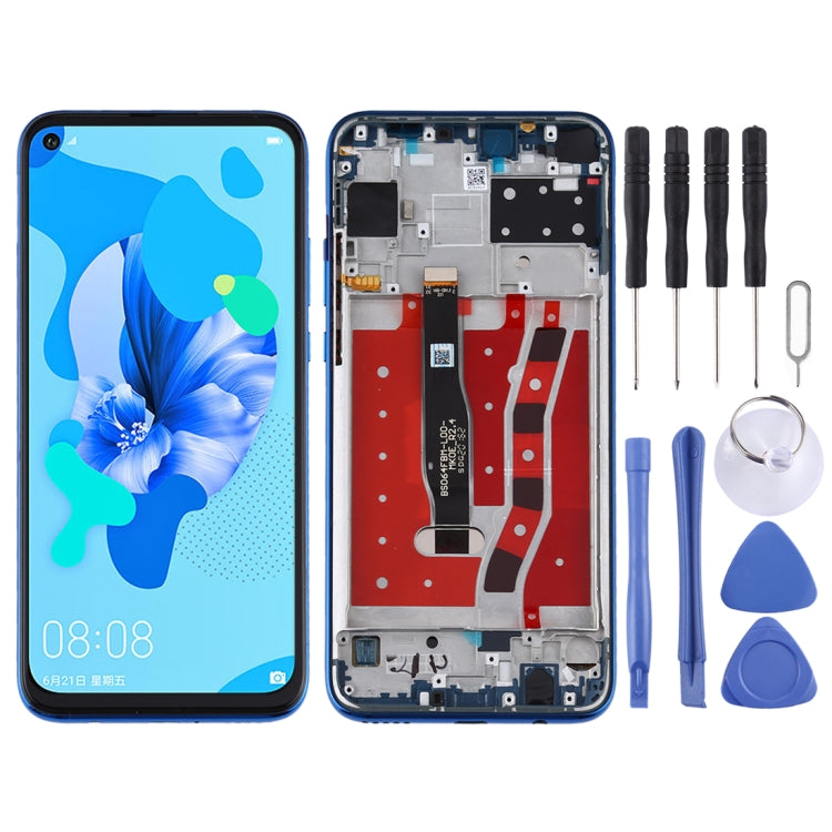 Schermo LCD e digitalizzatore assemblato completo con cornice per Huawei Nova 5i, For Huawei Nova 5i