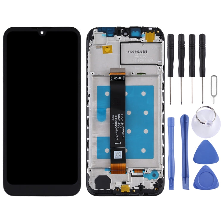 Schermo LCD e digitalizzatore assemblato completo con cornice per Huawei Y5 (2019), For Huawei Y5 (2019)