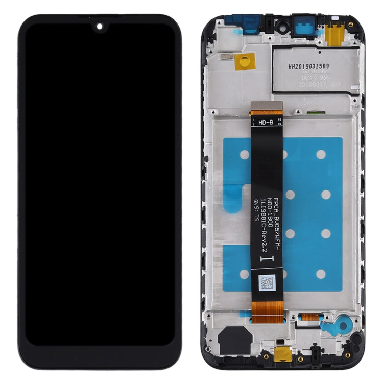 Schermo LCD e digitalizzatore assemblato completo con cornice per Huawei Y5 (2019), For Huawei Y5 (2019)