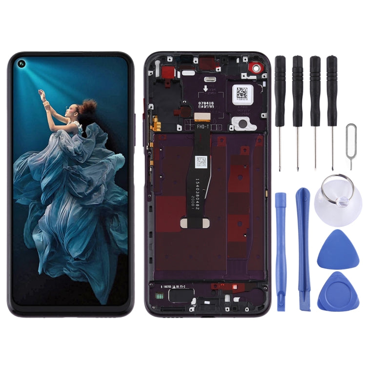 Schermo LCD e digitalizzatore assemblaggio completo con cornice per Huawei Honor 20 Pro, For Huawei Honor 20 Pro