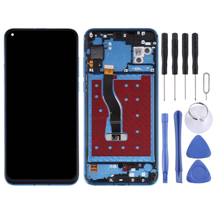 Schermo LCD e digitalizzatore assemblato completo con cornice per Huawei Nova 4, For Huawei Nova 4