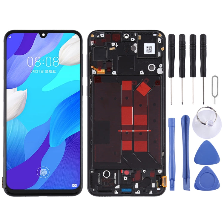 LCD Screen and Digitizer Full Assembly with Frame for Huawei Nova 5, For Huawei Nova 5