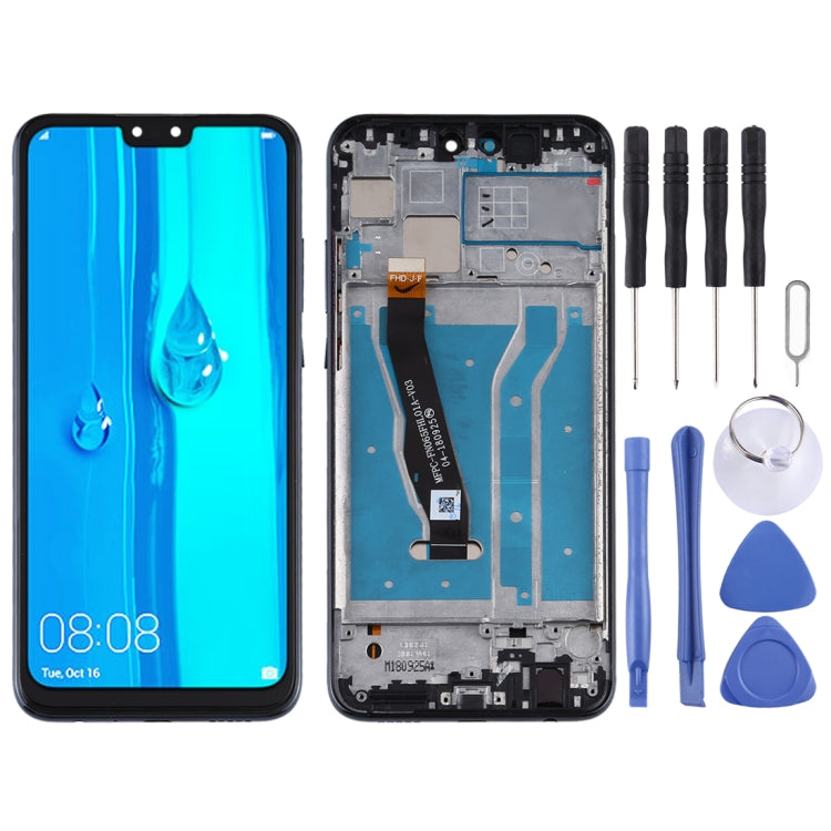 Schermo LCD e digitalizzatore assemblato completo con cornice per Huawei Y9 (2019), For Huawei Y9 (2019)