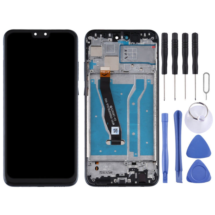 Schermo LCD e digitalizzatore assemblato completo con cornice per Huawei Y9 (2019), For Huawei Y9 (2019)