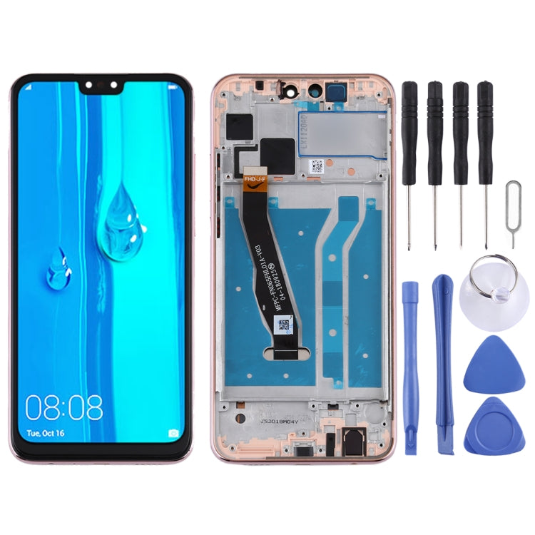 Schermo LCD e digitalizzatore assemblato completo con cornice per Huawei Y9 (2019), For Huawei Y9 (2019)