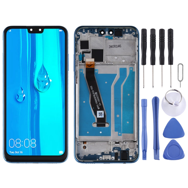 Schermo LCD e digitalizzatore assemblato completo con cornice per Huawei Y9 (2019), For Huawei Y9 (2019)