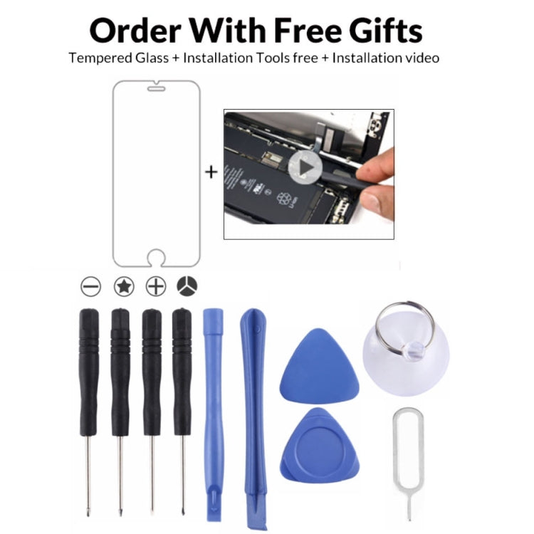 11 in 1 Repair Kits &amp; Gifts (4 Screwdrivers + 2 Disassembly Rods + 2 Triangles on Thick Slices + 1 Ejector Pin + 1 Mandrel + 1 Tempered Glass), 11 in 1 Repair Kits &amp; Gifts