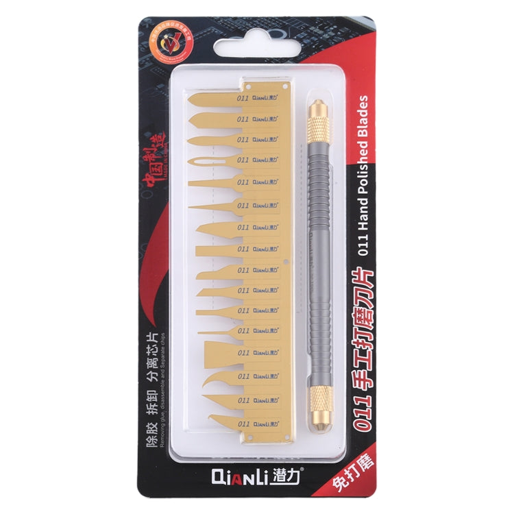 QIANLI 011 Multifunzione CPU IC Coltello per rimozione colla Lama sottile Scheda madre Chip BGA Coltello per pulizia colla, QIANLI 011