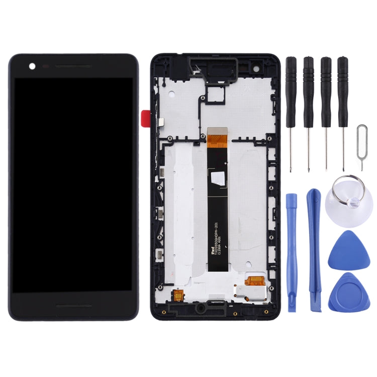 Schermo LCD e digitalizzatore assemblato completo con cornice per Nokia 2.1, For Nokia 2.1