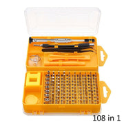 108 in 1 S2 Tool Steel Precision Screwdriver Bit Repair Tool Kit