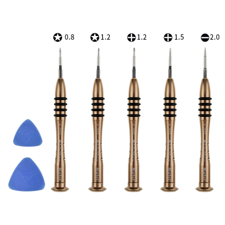 Kaisi K-5222 7 in 1 Plastic Opening Pick + Precision Screwdriver Set Repair Kit for Tablet PC and Cell Phone, K-5222