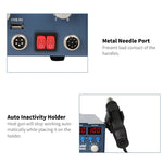 Kaisi K-863D Stazione di saldatura SMD 3 in 1 con pistola ad aria calda Stazione di rilavorazione SMD con alimentatore CC 3A per macchina di riparazione saldatura PCB del telefono, spina americana, K-863D, US Plug, K-863D, EU Plug