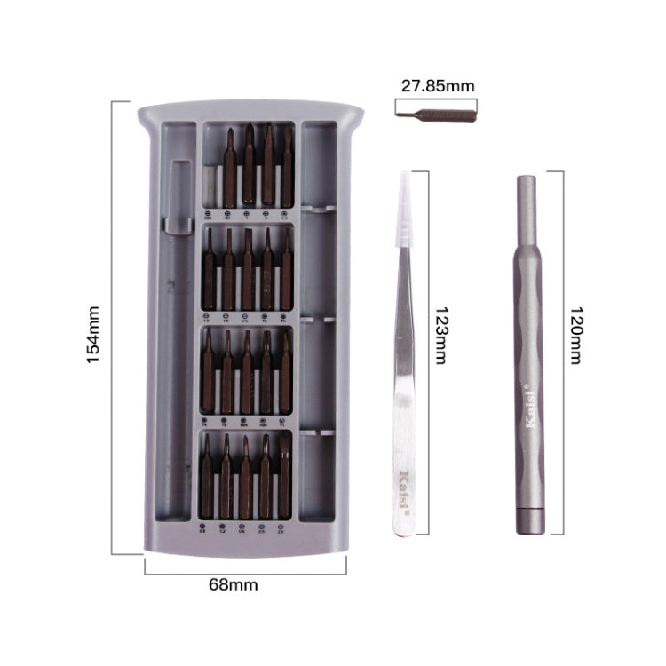 Kaisi K-3022A 22 in 1 High Precision Screwdriver Set Magnetic Screwdriver Bits, K-3022A, K-3022B