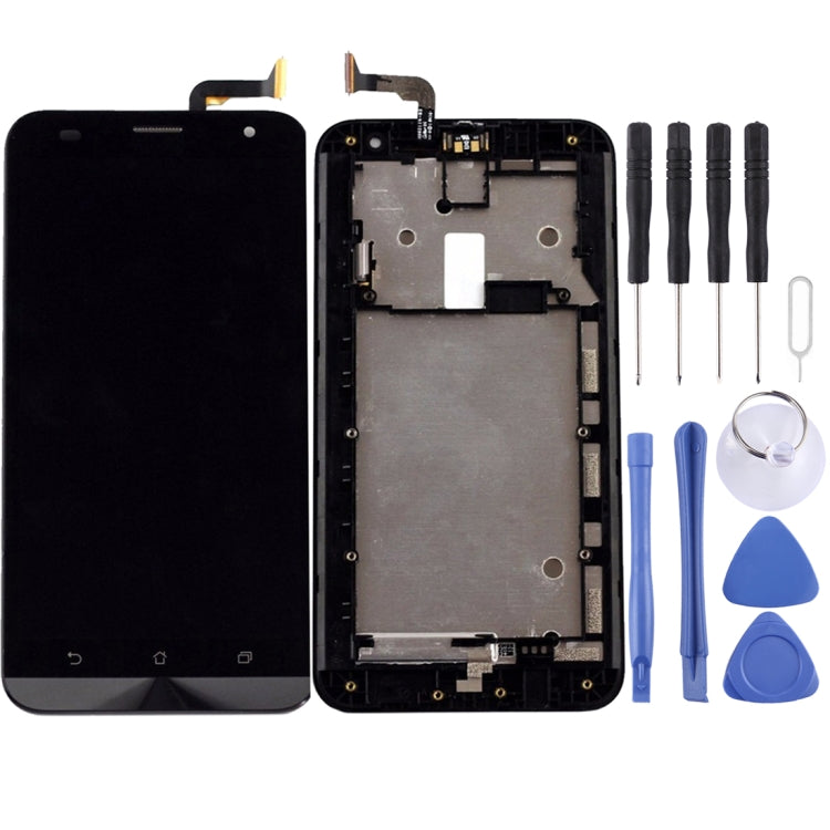Schermo LCD e digitalizzatore assemblaggio completo con cornice per ASUS Zenfone 2 Laser ZE550KL Z00LD, For ASUS Zenfone 2 Laser ZE550KL