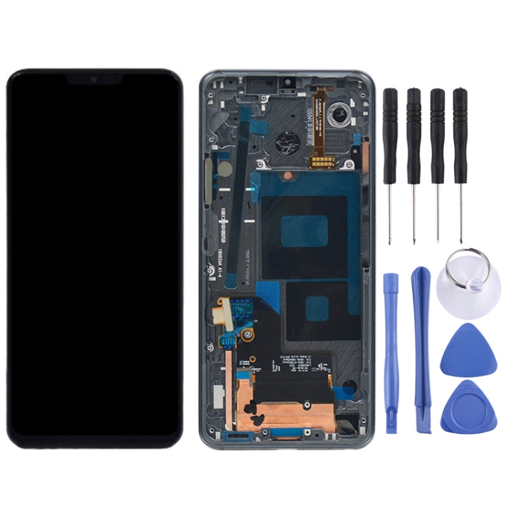 Schermo LCD e digitalizzatore assemblaggio completo con cornice per LG G7 ThinQ / G710 G710EM G710PM G710VMP, For G7 ThinQ, For LG G7 ThinQ (Blue), For LG G7 ThinQ (Red), For LG G7 ThinQ