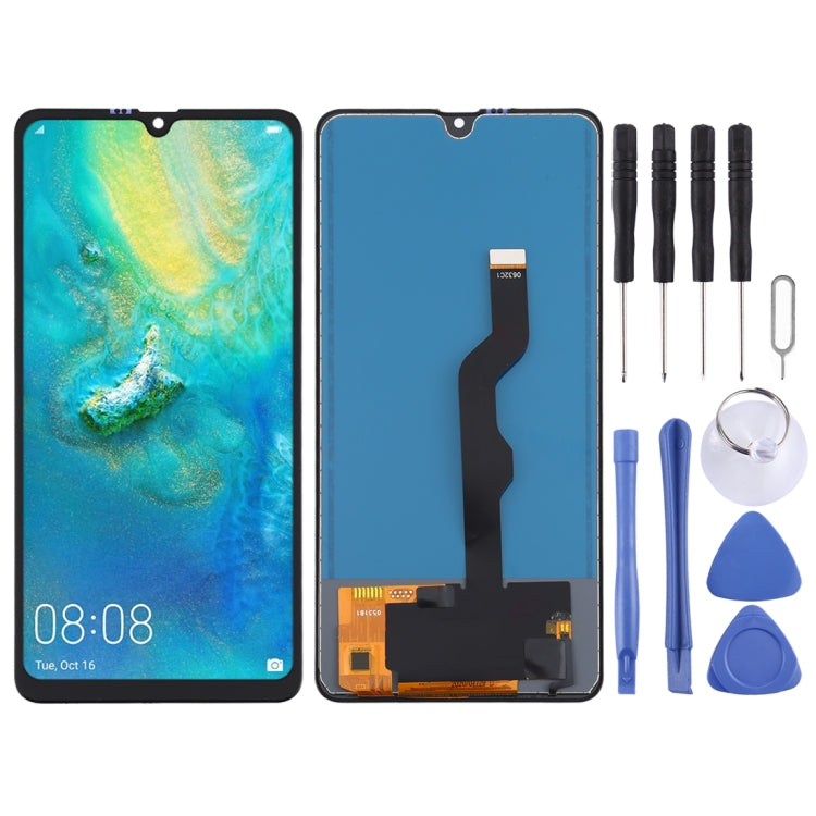 Schermo LCD in materiale TFT e digitalizzatore assemblaggio completo (non supporta l'identificazione delle impronte digitali) per Huawei Mate 20 X, For Huawei Mate 20 X(TFT Material)