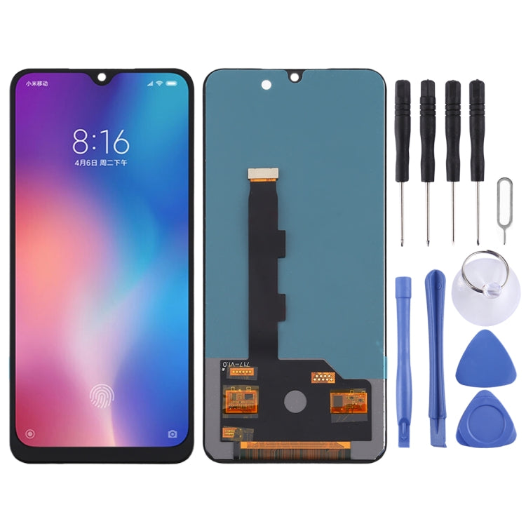 Schermo LCD in materiale TFT e digitalizzatore assemblaggio completo (non supporta l'identificazione delle impronte digitali) per Xiaomi Mi 9 SE, For Xiaomi Mi 9 SE(TFT Material)