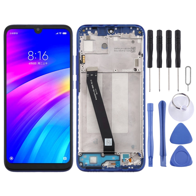 Schermo LCD e digitalizzatore assemblaggio completo con cornice per Xiaomi Redmi 7, For Redmi 7, For Xiaomi Redmi 7