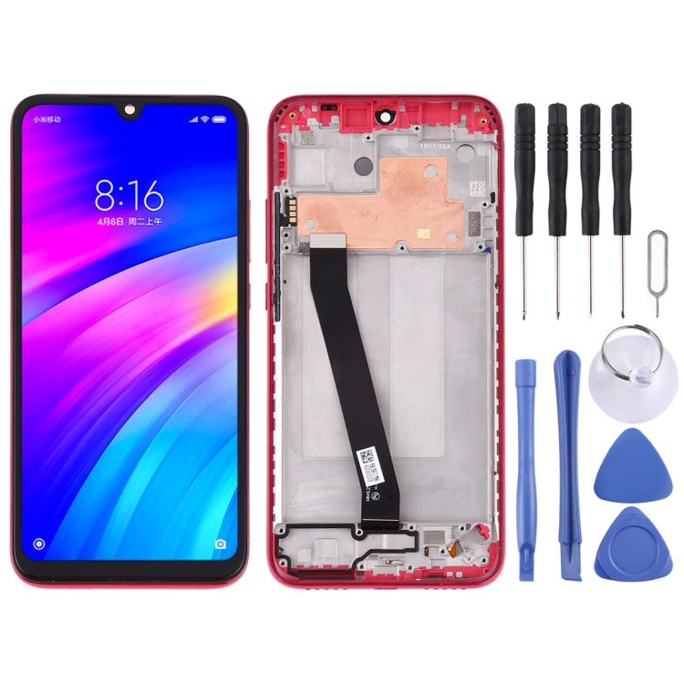 Schermo LCD e digitalizzatore assemblaggio completo con cornice per Xiaomi Redmi 7, For Redmi 7, For Xiaomi Redmi 7