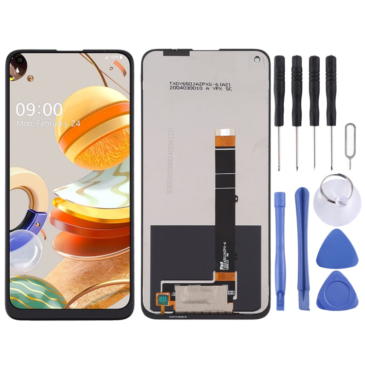 LCD Screen and Digitizer Full Assembly for LG K61 LMQ630EAW LM-Q630EAW, For LG K61