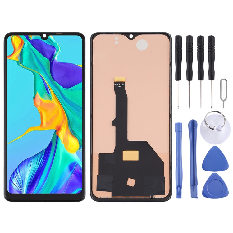 Schermo LCD in materiale TFT e digitalizzatore assemblaggio completo (non supporta l'identificazione delle impronte digitali) per Huawei P30 Pro, For Huawei P30 Pro(TFT Material)