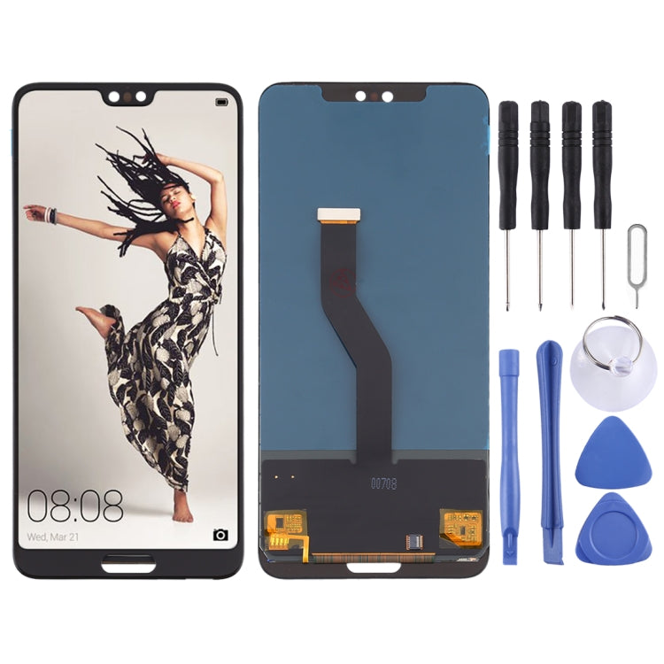 Schermo LCD in materiale TFT e digitalizzatore assemblaggio completo per Huawei P20 Pro, For Huawei P20 Pro(TFT Material)