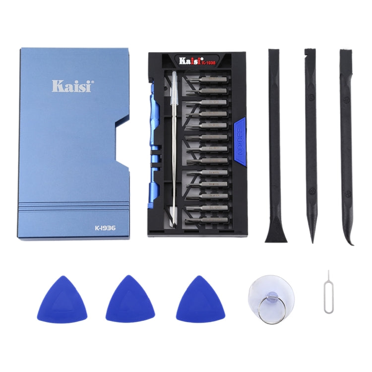 Kaisi K-1936 36 in 1 Precision Screwdriver Set Electronic Repair Tool Kit, K-1936