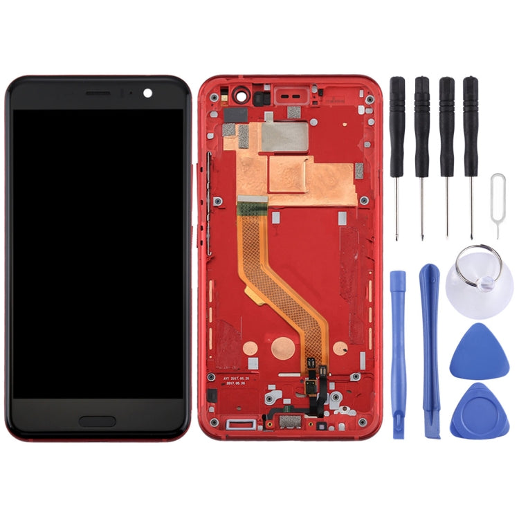 Schermo LCD e digitalizzatore assemblato completo con cornice per HTC U11, For U11 (Dark Blue), For U11 (Blue), For U11 (Red), For U11